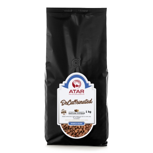 Kafijas pupiņas decaffeinated, 1kg