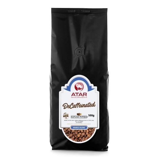 Kafijas pupiņas decaffeinated, 500g